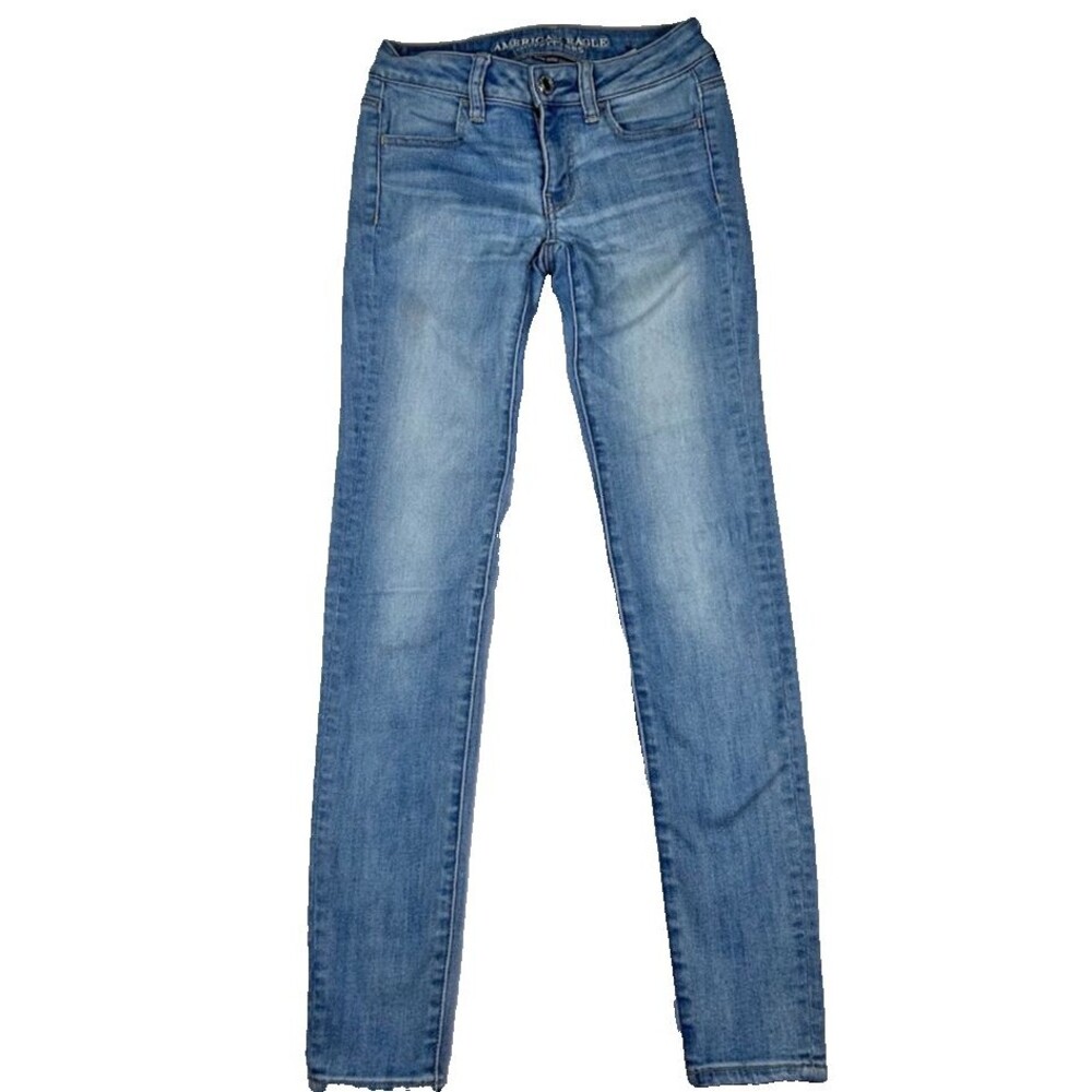 American Eagle Outfitters Womens Jegging Jeans Size 0 Long Super Super Stretch